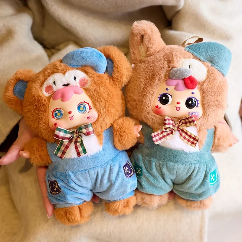 Kreskówkowy Samuel Kawiarnia Seria Miś Pluszowa Figurka Niespodzianka Oryginalna Urocza Lalka Zawieszka do Plecaka Dekoracja Prezent dla Pary