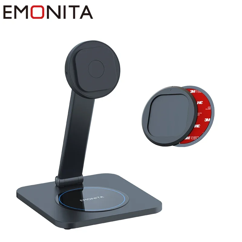 EMONITA Universal Foldable Desktop Stand Holder Metal Base 180 Rotation Adjustable Holder For All Models Tablet Bracket Stand