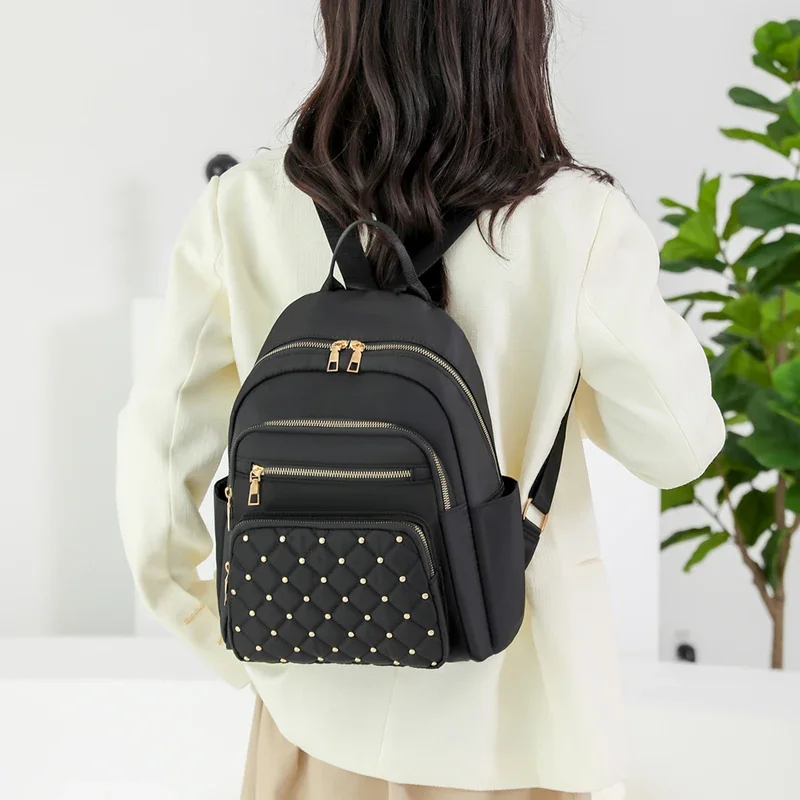 Mochila de moda para mujer, mochilas de nailon de alta calidad, mochila de viaje grande para mujer, mochilas escolares grandes para chicas adolescentes, bolso de hombro