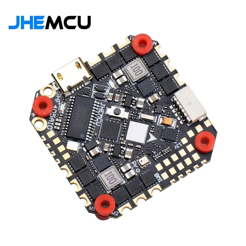 

JHEMCU GHF405AIO-HD 40A F405 OSD Flight Controller BLHELIS 40A 4in1 ESC 2-6S for FPV Freestyle Toothpick Racing Drone Parts