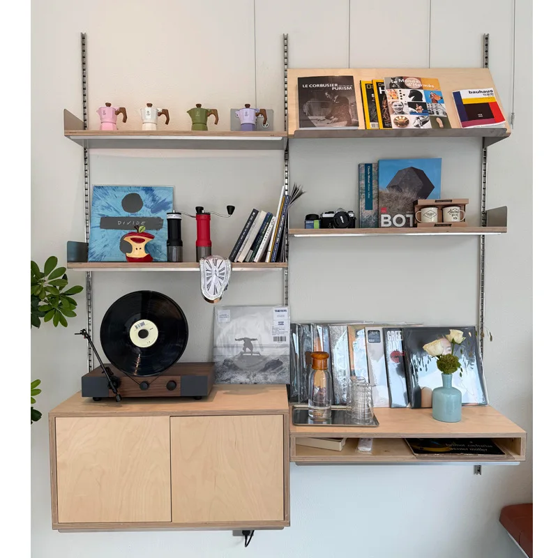 Display rack Ocean plate Cream wind Track Display rack Shelf Multi-layer wall rack