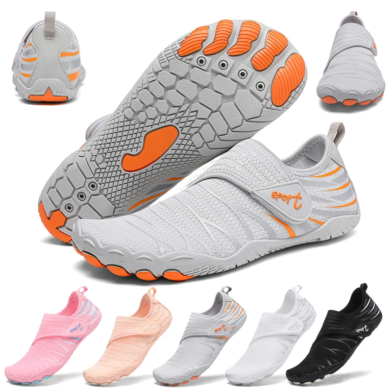 

The latest unisex outdoor aqua shoes high-quality mesh surface breathable speed interference water shoes non-slip swimming shoes