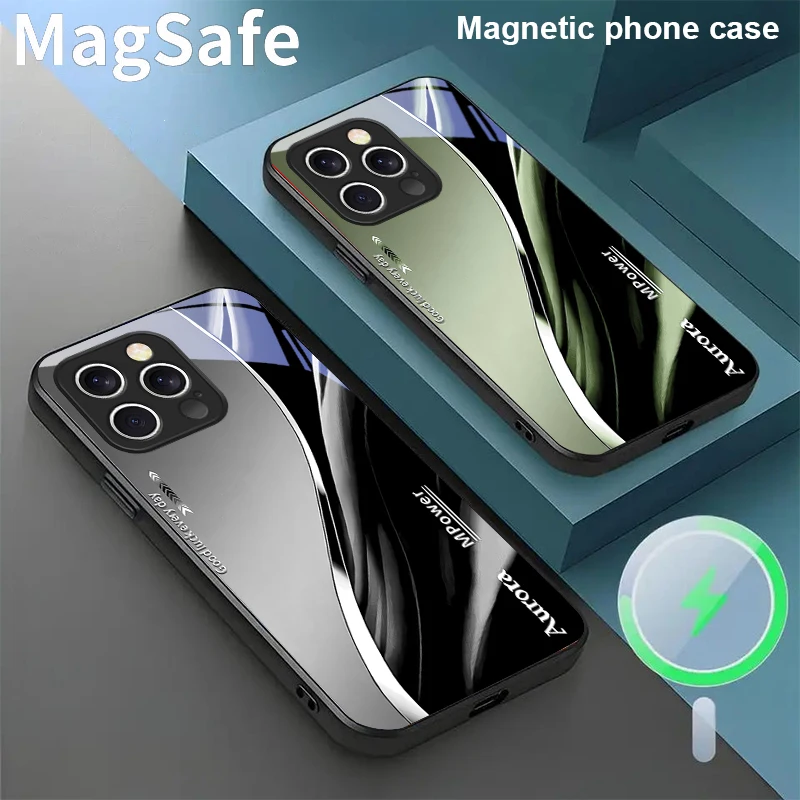Хороший человек каждый день для iPhone 16E 15 Pro 14 13 Plus 12 mini 11 15Pro 14Max XR Xs X 7 8 P lus 16 E Стеклянный чехол для телефона Magsafe Хороший человек каждый день для iPhone 16E 15 Pro 14 13 Plus 12 mini 11 15Pro 14Max XR Xs X 7 8 P lus 16 E Стеклянный чехол для телефона Magsafe