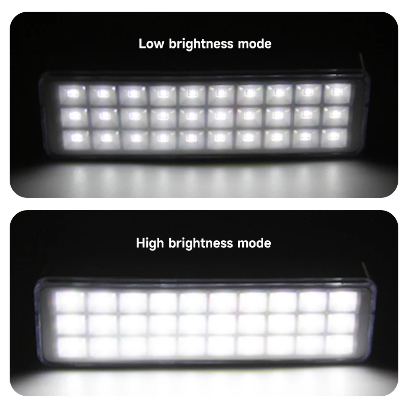 Wall-mounted Emergency Light 2 Modes Rechargeable Home Outdoor Camping Lantern Dimmable 30 LEDs Portable Night Repair Light