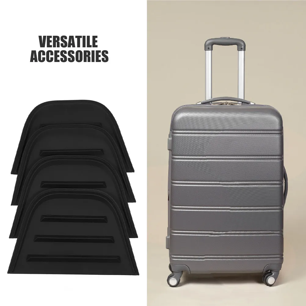 8Pcs Robust PVC Luggage Corner Guards Suitcase Edge Protectors with Slip-Resistant Drip Glue for Travel Shipping Cargo Packing