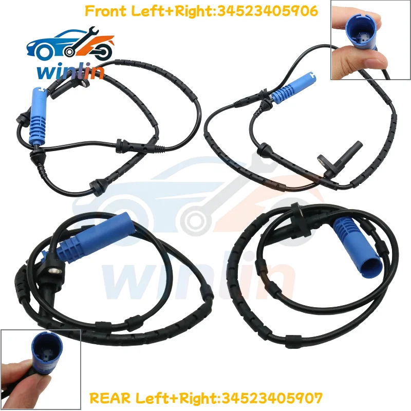 

OEM 34523405906 34523405907 Front Rear Left/Right ABS Wheel Speed Sensor For BMW X3 2.5 Si 3.0sd E83 F25 2004-2015 CAR