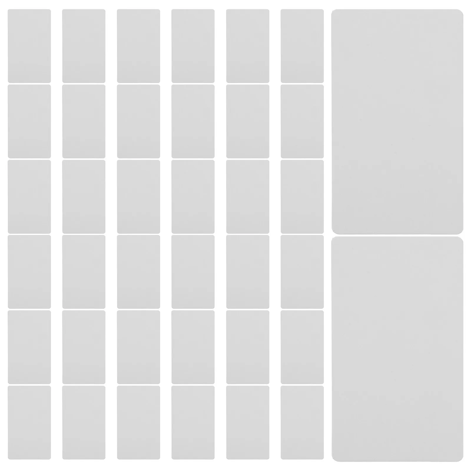 

100Pcs Kraft Paper Memo Pads Double Sided Blank Message Cards DIY Gift Cards Wedding Party Favor Tags Memo Pads