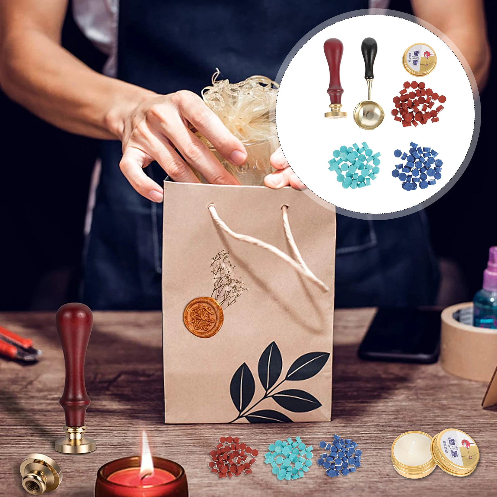 

Seal Wax Style Stamp DIY Stamps Copper Decor H Envelope Wax Printing Scrapbooks Elegant Color