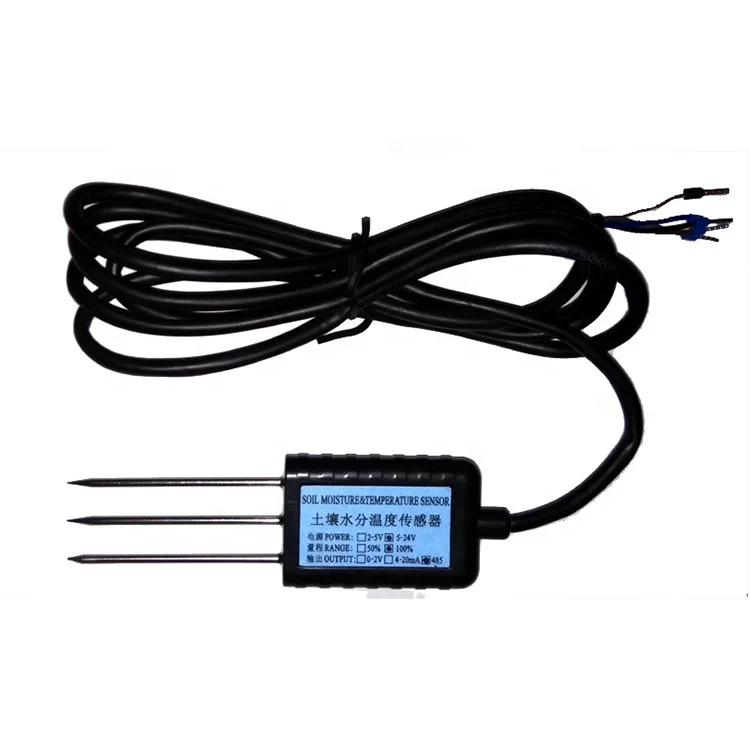 

CE RS485 UART Agriculture Greenhouse Irrigation SDI12 Voltage 3 In 1 Soil Temp Moisture EC Probe Sensor