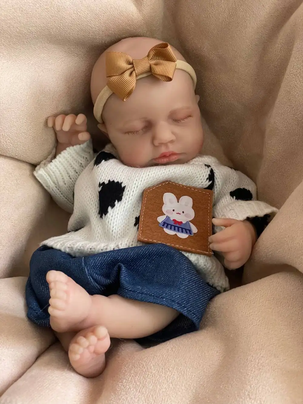 

12" Micro Preemie Full Body Silicone Baby Doll Boy Lifelike Reborn Doll Surprise Children Anti-Stress