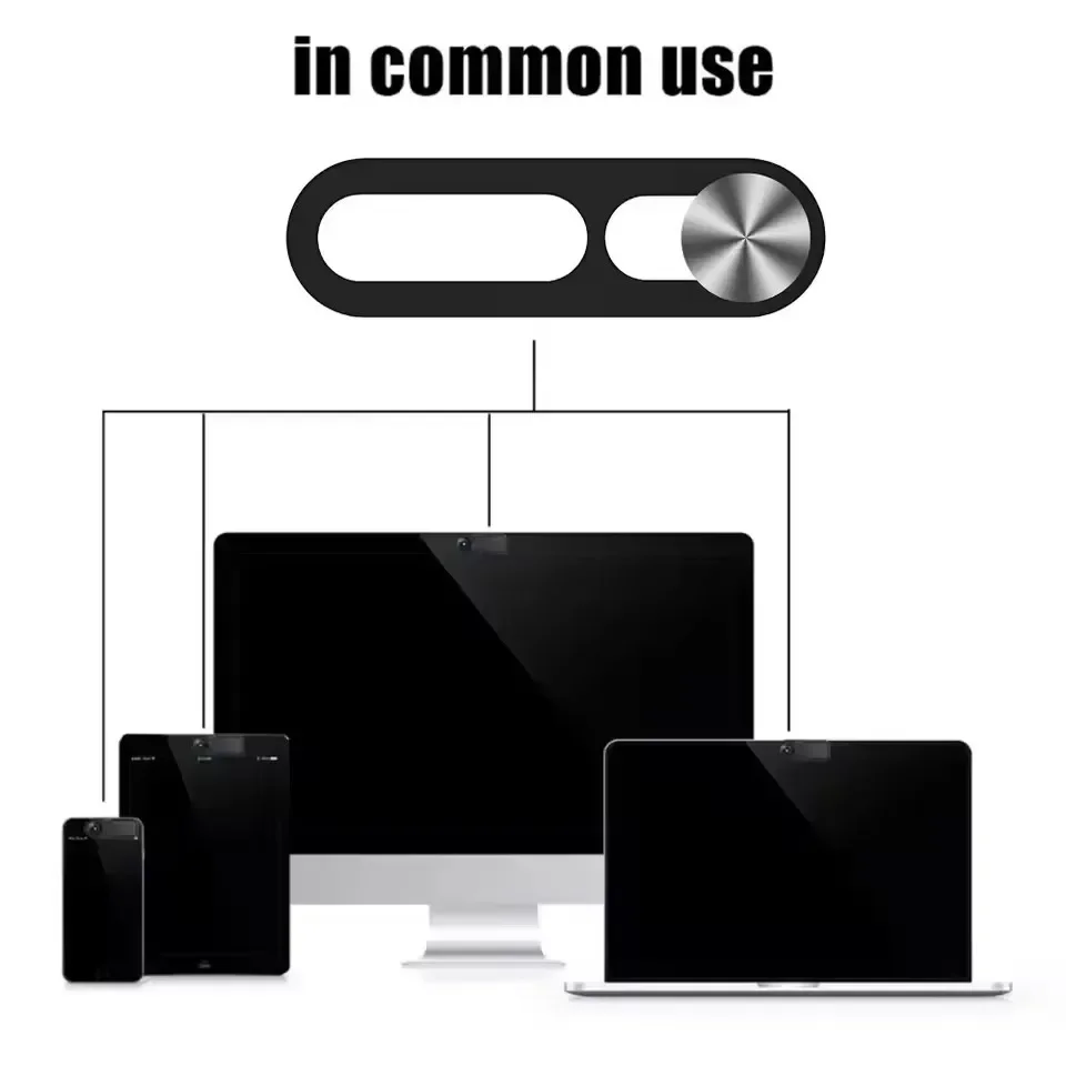 Bouclier de protection coulissant pour caméra frontale, couvre-objectif de téléphone, autocollants de confidentialité pour Webcam, pour iPhone 16 15 14Pro/Pro MAX, tablette et ordinateur portable