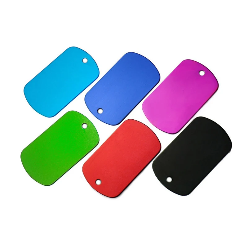 10 PCS Mix Color Aluminium Alloy Keychain Key ID Label Tags Luggage ID Tags Metal Hotel Number Classification Card Key Rings