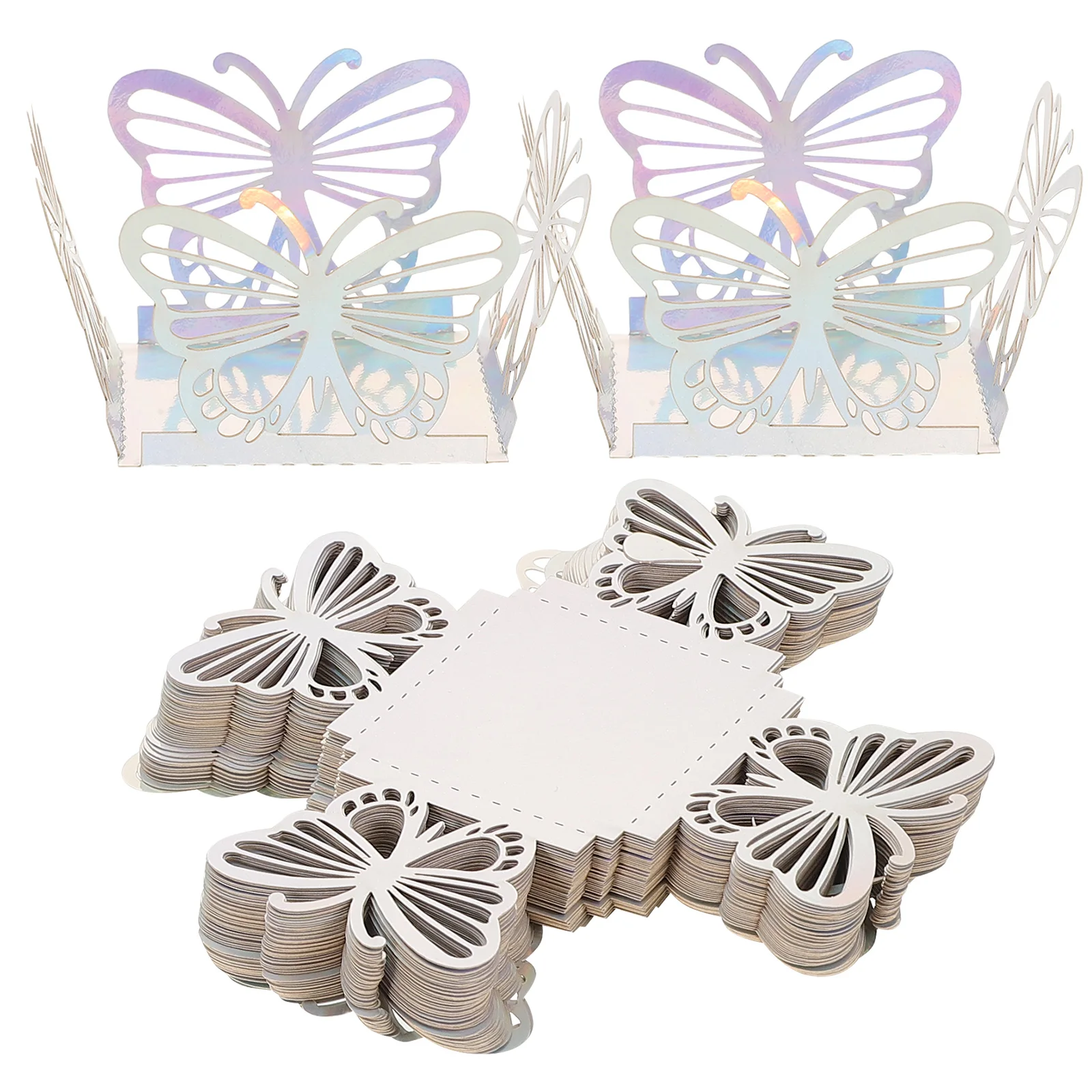 

50 Pcs Creative Candy Box Chocolate Boxes for Empty Butterfly Truffle Cup Paper Chocolates Packaging Cupcake Liners Baking Baby