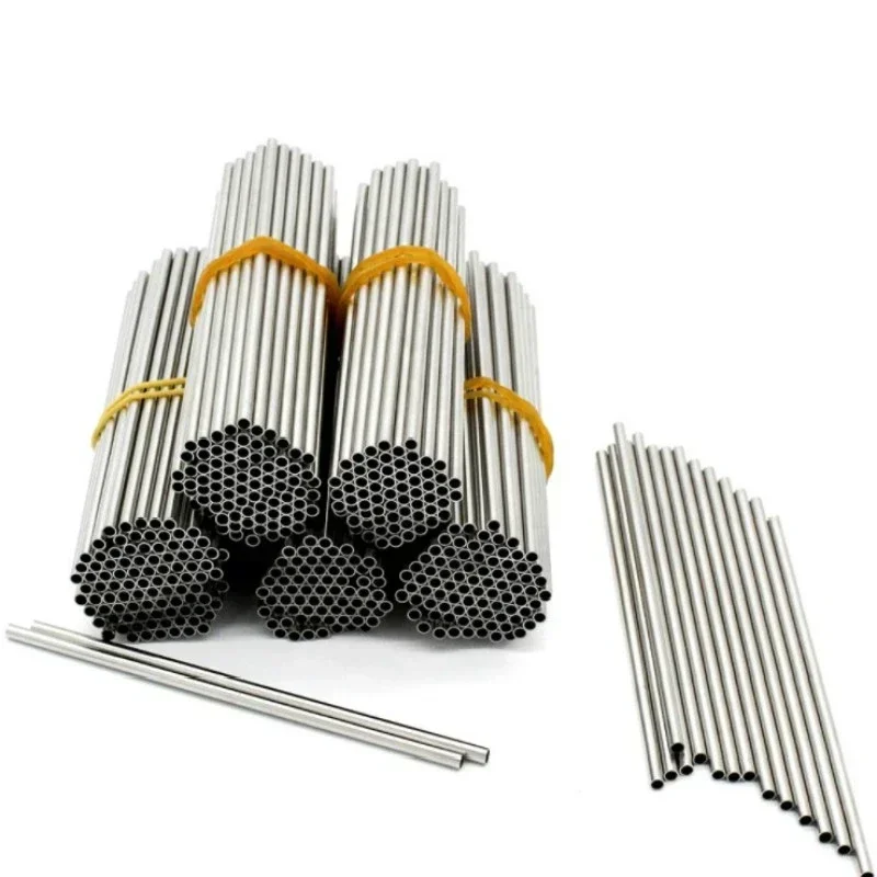 50pcs, 200mm length SS304 Stainless Steel Capillary Tube Hard Condition DIY Industry Pipe Material
