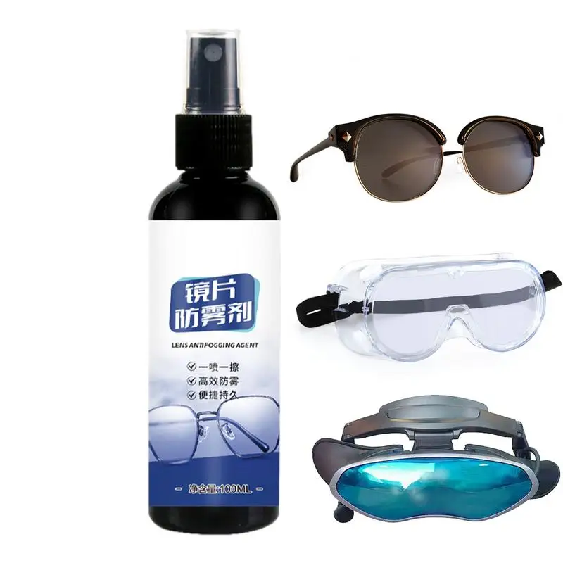 Lunettes de natation interdites pour pare-brise de voiture, spray anti-buée, agent anti-buée pour lunettes, lunettes de protection de pare-brise de voiture longue durée