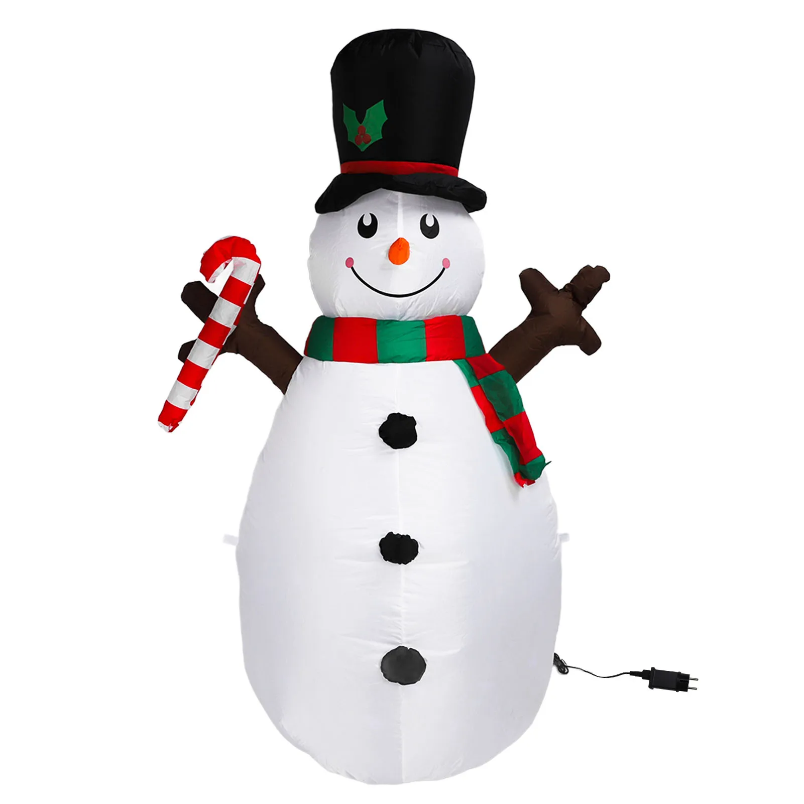 5.2ft Inflatable Snowman 2024 Christmas Decoration With Light Effects Blow Up Outdoor Decoration For Yard Lawn