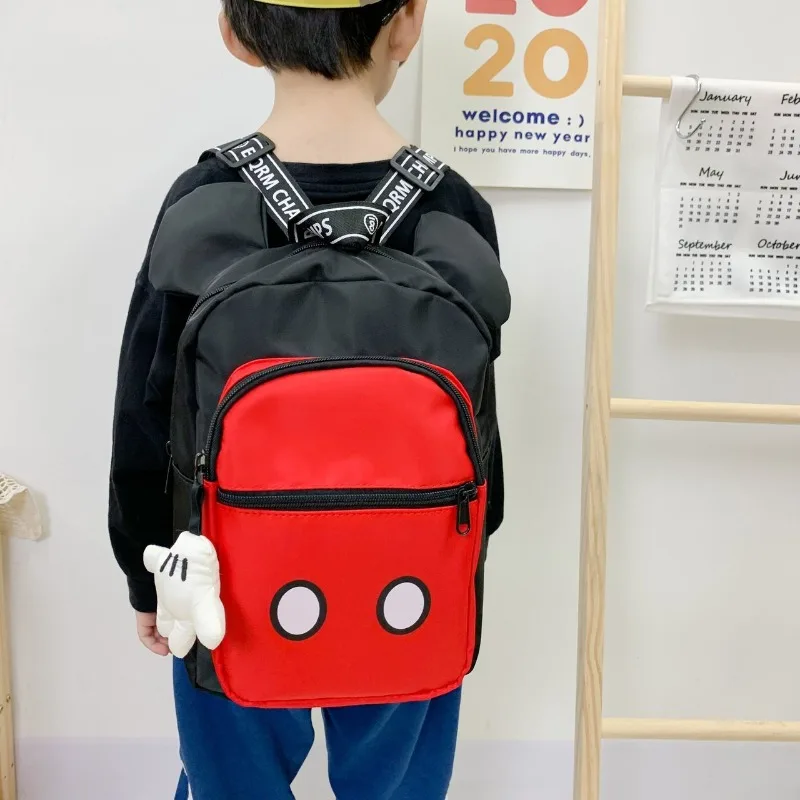 Mochila de gran capacidad para estudiantes de escuela primaria, ligera, multifuncional, Mickey Mouse rojo de Disney, 2024