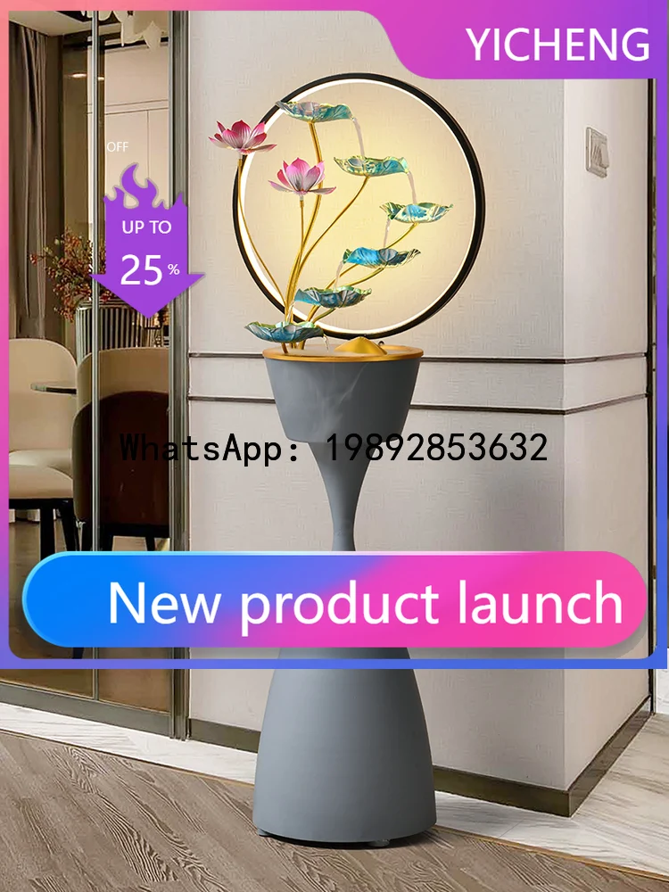 B1  Light Luxury Style Living Room Flowing Water Ornament Circulating Water Fountain Fairy Garden