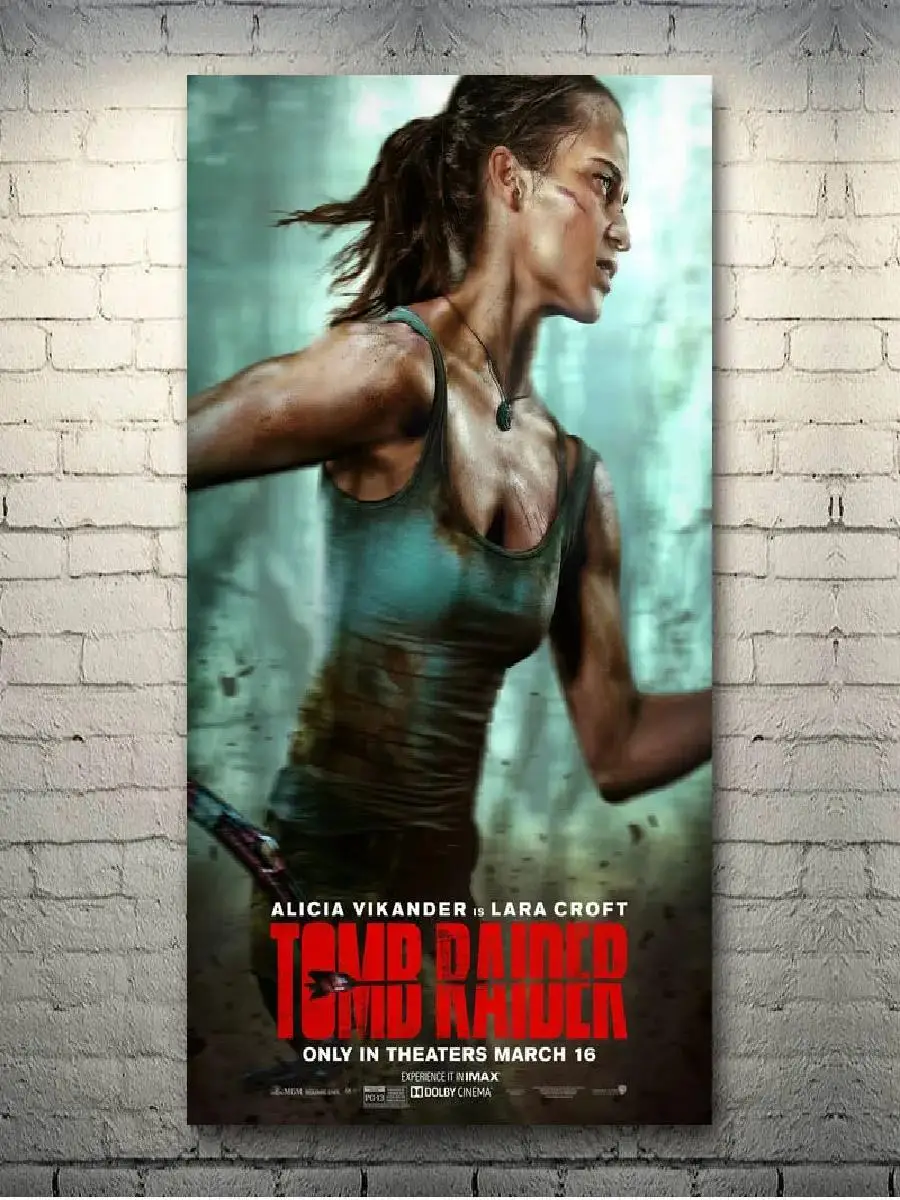 Tomb Raider Lara Croft Game Print Art Canvas Poster  Living Room Decor Home Wall Picture Modern Wall Art for Gaming Enthusiasts