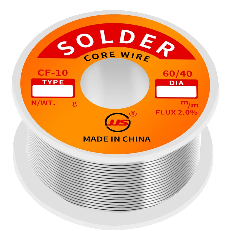 

Weldig wire Sn60Pb40 rosin core solder wire with lead high purity low melting point non washing tin wire solder 50G1 0mm 0.8mm