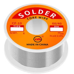Weldig wire Sn60Pb40 rosin core solder wire with lead high purity low melting point non washing tin wire solder 50G1 0mm 0.8mm
