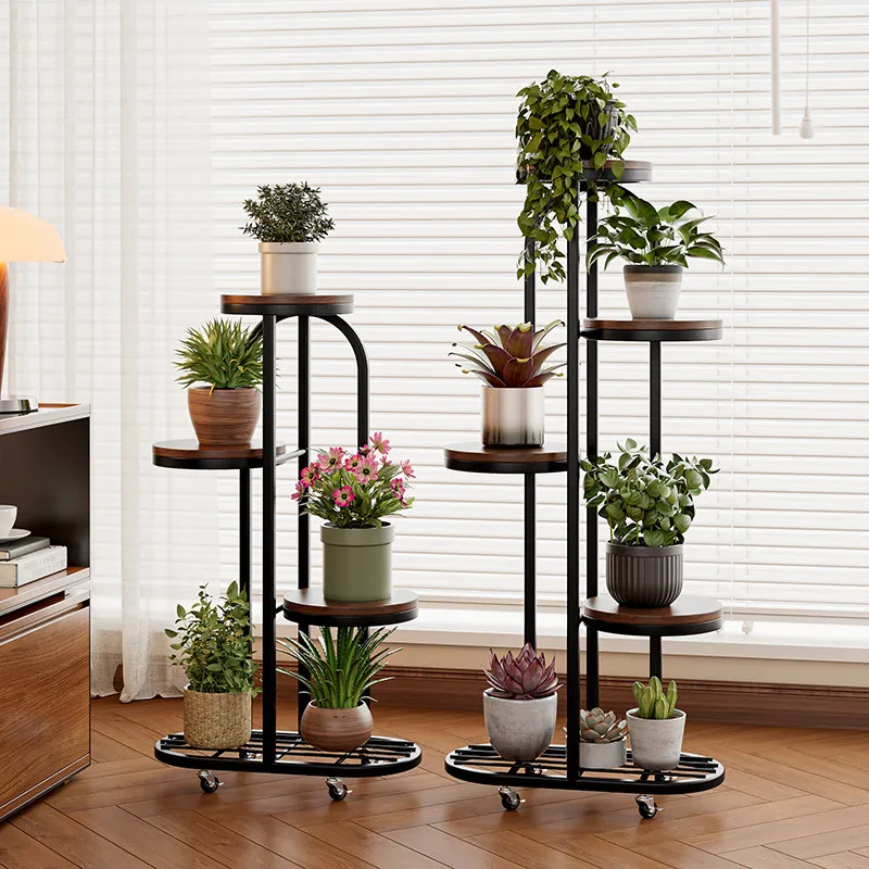 Carts Display Plant Shelf Wooden Balcony Terrace Tomato Flower Stand Support Pot Arredo Giardino Per Esterno Garden Furniture