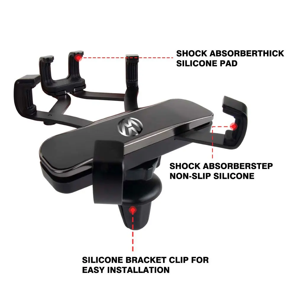 Gravity Car Air Vent Mount Clip Cell Phone Holder GPS Support Bracket For Volkswagen VW Caddy Beetle Touareg Tiguan Touran Golf