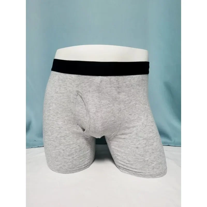 Cuecas respiráveis sexy masculinas, controle acolchoado de algodão, shorts boxer de cintura média, roupa íntima masculina confortável, cuecas boxer para homens