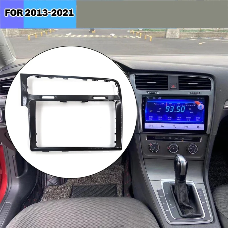 Ingenious-8 Inch Glass Screen Frame For  Golf 7 2013-2021 Console Center GPS Navigation Panel Cover Trim Frame