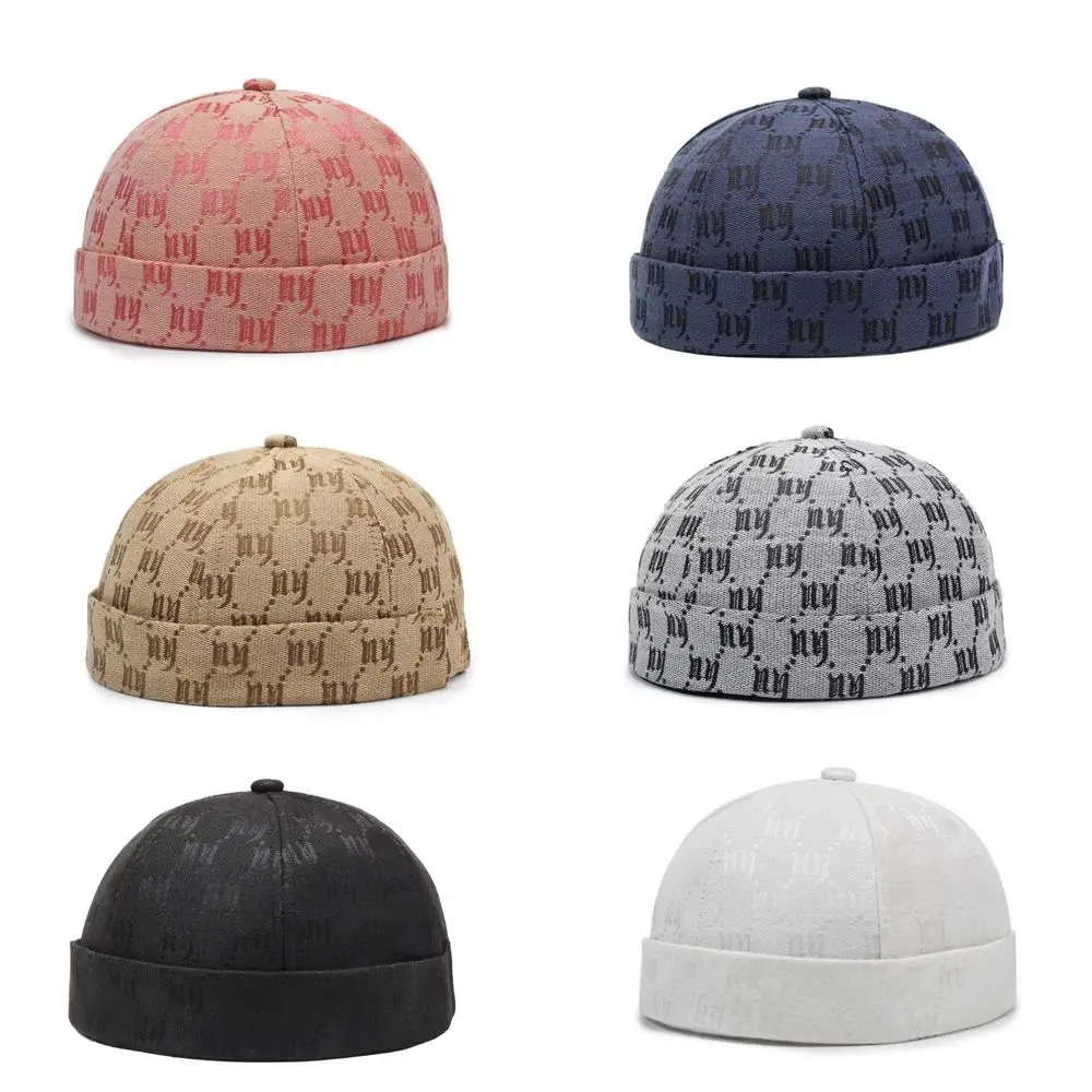 2025 automne mode bonnet chapeau Skullies casquette Hip Hop chapeaux sans bords polyvalents Vintage classique rue Portable capote chapeaux