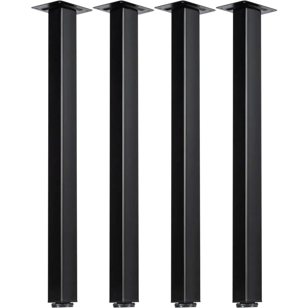 For Table Legs 28 inches, Furniture Legs, Metal  Legs, Square Table Legs Adjus , Computer Table Legs, Coffee Tabl