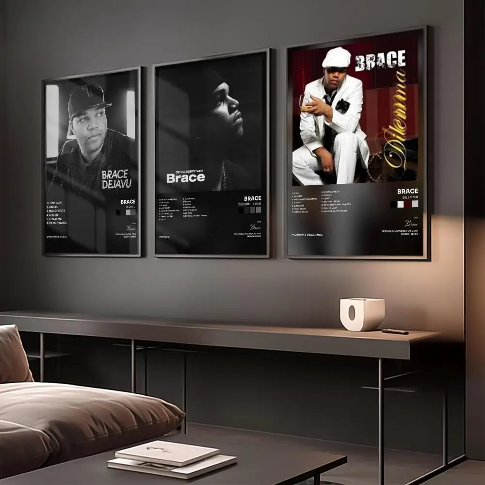 Singer B-Brace Poster Home Wall Decoration Artwork for Bedroom Office Living Room Interior Display