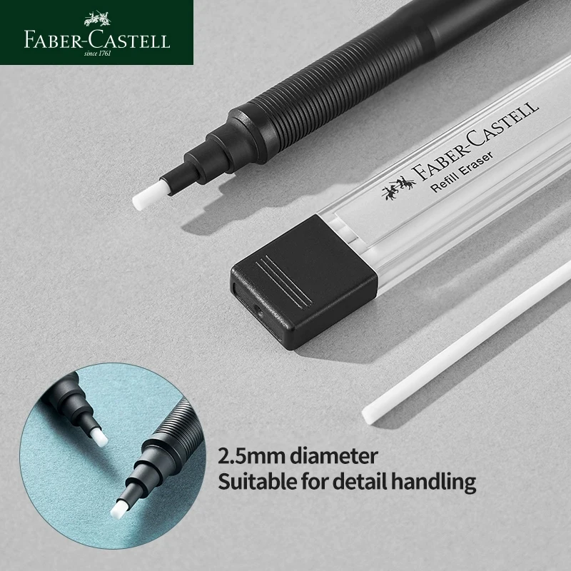 Faber-Castell Eraser Retractable Automatic Pencil Rubber High Precision Pencil Eraser Correction Tools School Office Stationery