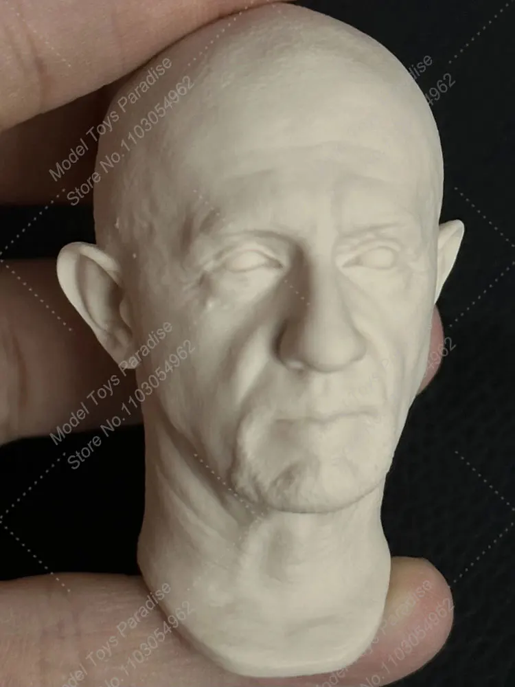 Figura DE ACCIÓN DE 1/6 hombres sin pintar, figura de cuerpo de soldado Breaking Bad MIke Walter, Cabeza Blanca esculpida, molde blanco, cabeza de Steve Cranston para 12"