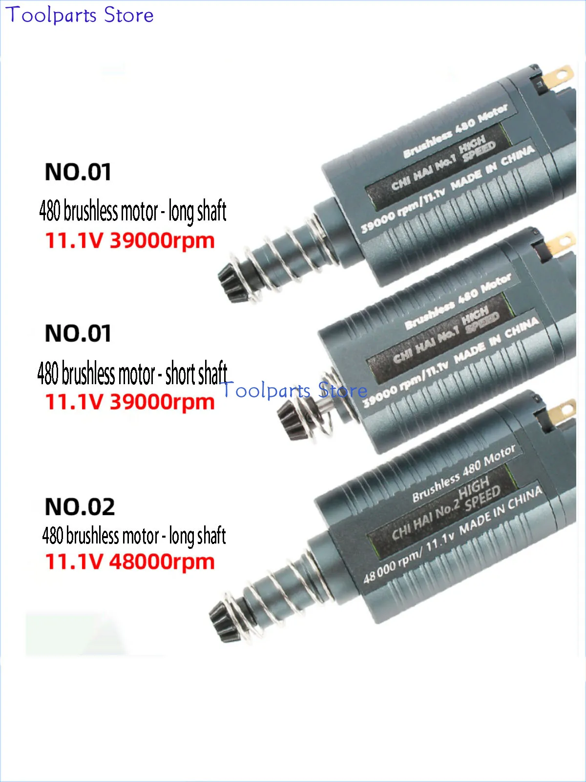 BL480 Brushless DC Motor with High-speed and High Torque Can Be Electrically Controlled at 11V39000rpm