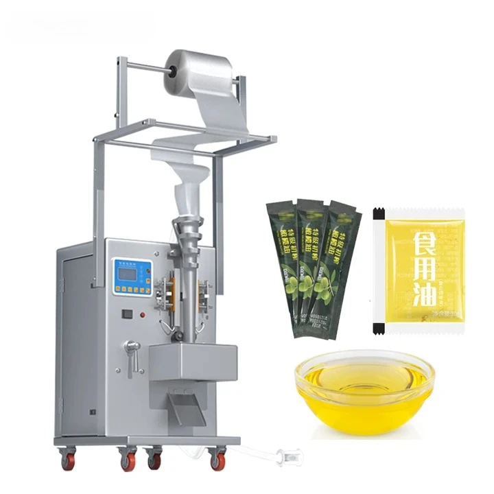 Small Size Automatic Olive Oil Chilli Vegetable Edible Oil Cooking Oil Sachet Filling and Packing Packaging Machine