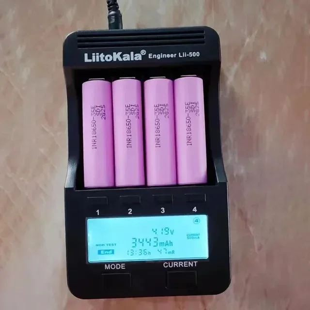 100% asli baru untuk 18650 3500mAh 20A debit INR18650 35E 3500mAh 18650 baterai Li-ion 3.7v baterai isi ulang