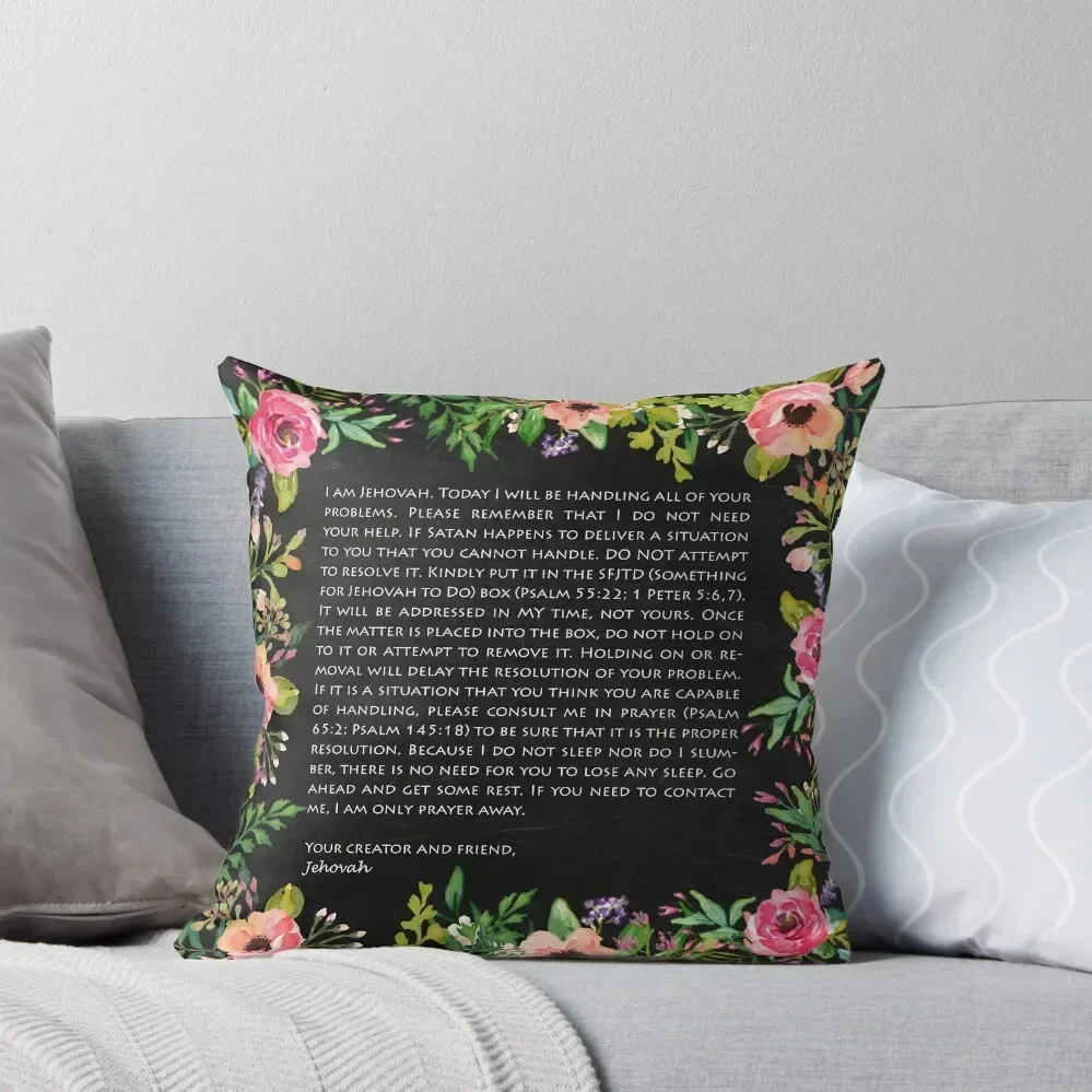 Something For Jehovah To Do Throw Pillow Cushion Cover Set Pillowcases For Pillows pillow