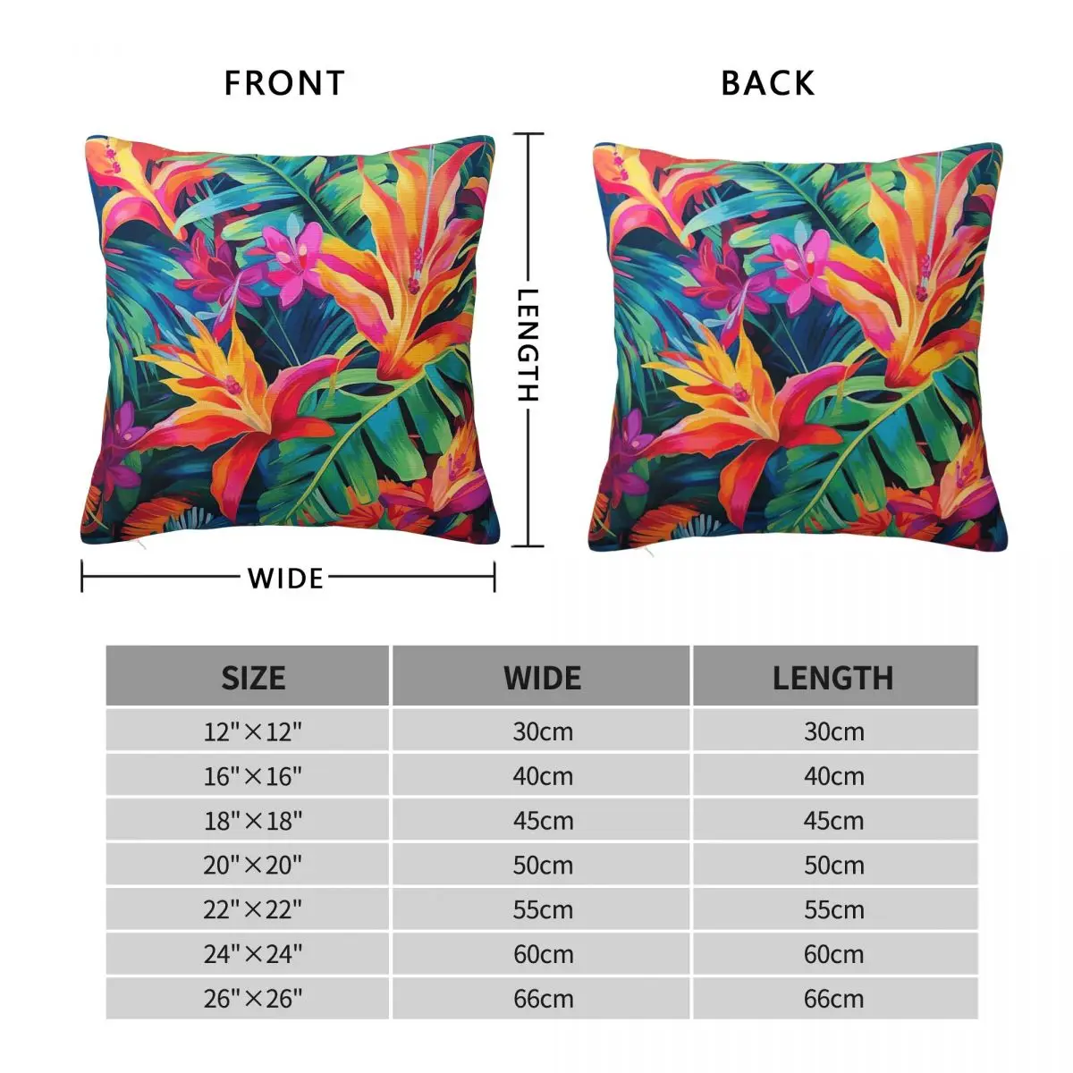 Tropical Bird Of Paradise Square Pillowcase Polyester Linen Velvet Creative Decor Throw Pillow Case Home Cushion Wholesale 18