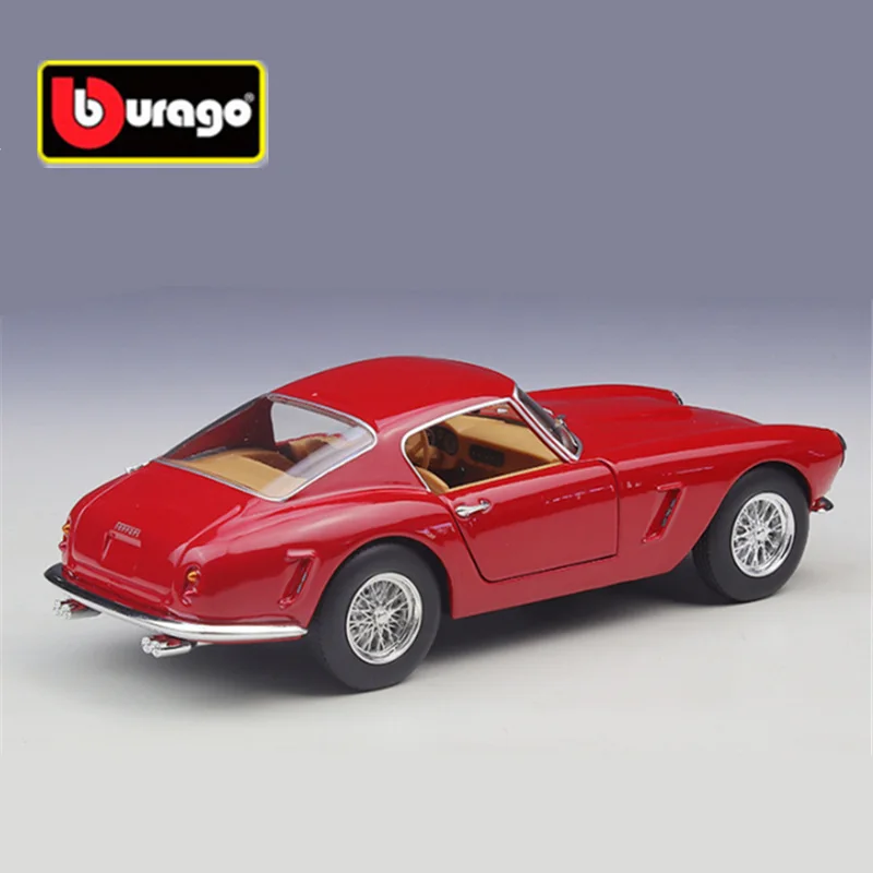 

1:24 Ferrari 250 GT Berlinetta Passo Corto, модель спортивного автомобиля из сплава, литая под давлением металлическая супергоночная машина, модель автомобиля, детские подарки