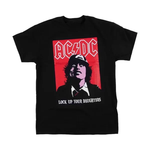 Hot New Trendy ACDC 2024 Men's Summer Graphic Print T-shirt Man Woman Short Sleeved Luxury Tees Clothing Loose  Soft Tops