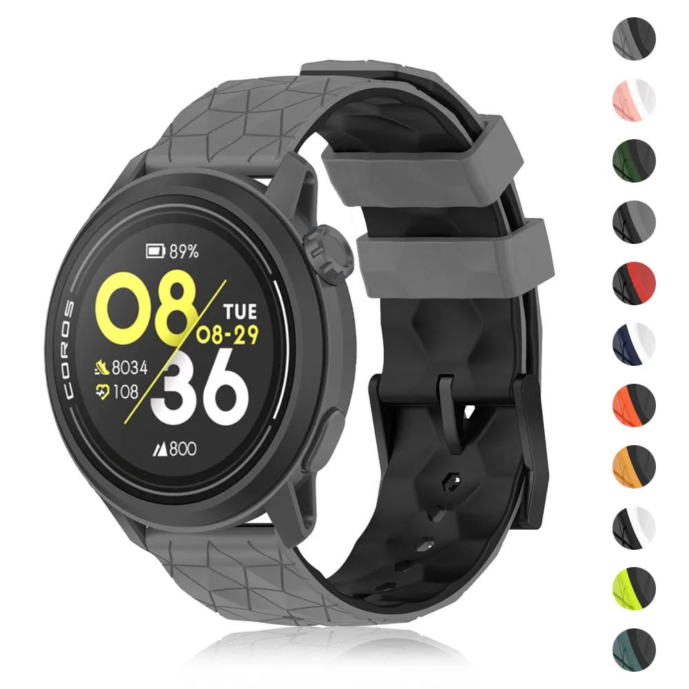20 مللي متر 22 مللي متر حزام ساعة سيليكون ل COROS PACE 3 2/APEX Pro الفرقة استبدال سوار ل COROS APEX 2 Pro/APEX 46 مللي متر 42 مللي متر Correa