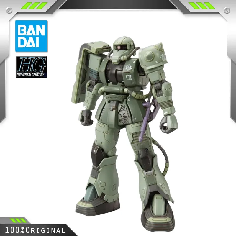 BANDAI Anime HG 1/144 MS-06F CUCURUZ DOAN'S ZAKU Mobile Report Gundam Assembly Plastic Model Kit Action Toys Figures Gift