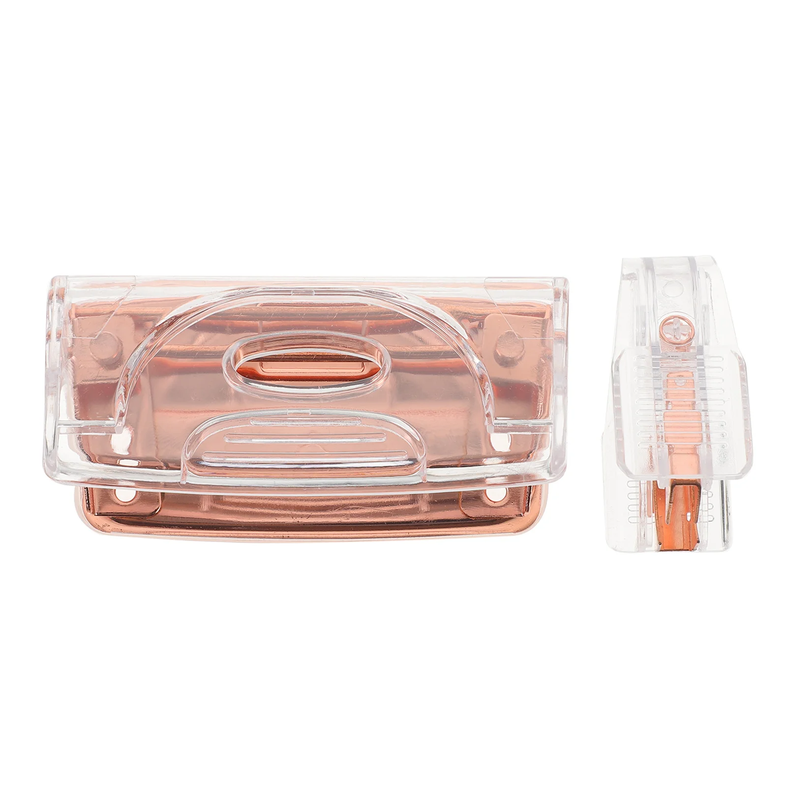 

1 set 1 Set 2 Hole Puncher Transparent Staple Remover Heavy Duty Office Tool Multi-Use Portable Paper Punch Office Accessories