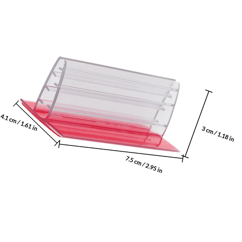 30Pcs Mini Plastic Sign Holder with Strong Adhesive Base Easy Attach Organize Labels Cards Receipts Photos Home Office Retail