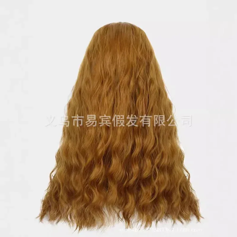 Didi 211 할로윈 여성 히로인 스칼렛 코스프레 마녀 가발 완다 역할 놀이 물결 모양의 갈색 머리 의상