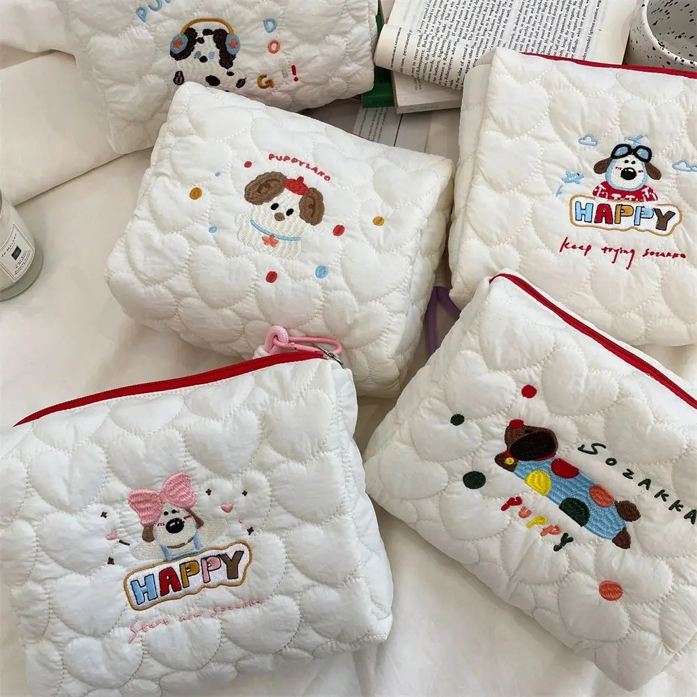 Quilted Cotton Stroller Organizer Bag Embroidery Hanging Pram Storage Bag Diaper Nappy Travel Mommy Bag