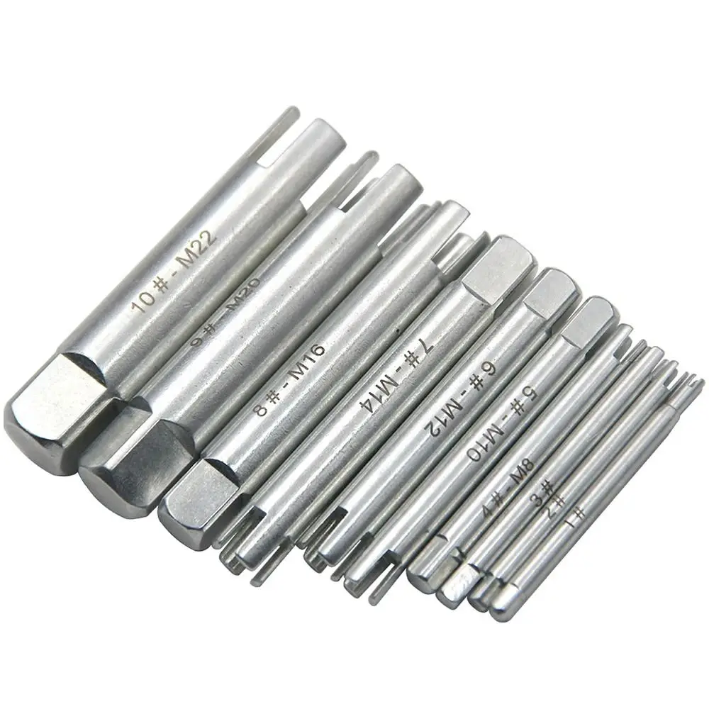 1Pcs Screw Bolt Remover Broken Tap Extractor Hand Tools Wrench Drill Bit Damaged Screw Tap Extractor Steel M3-M22