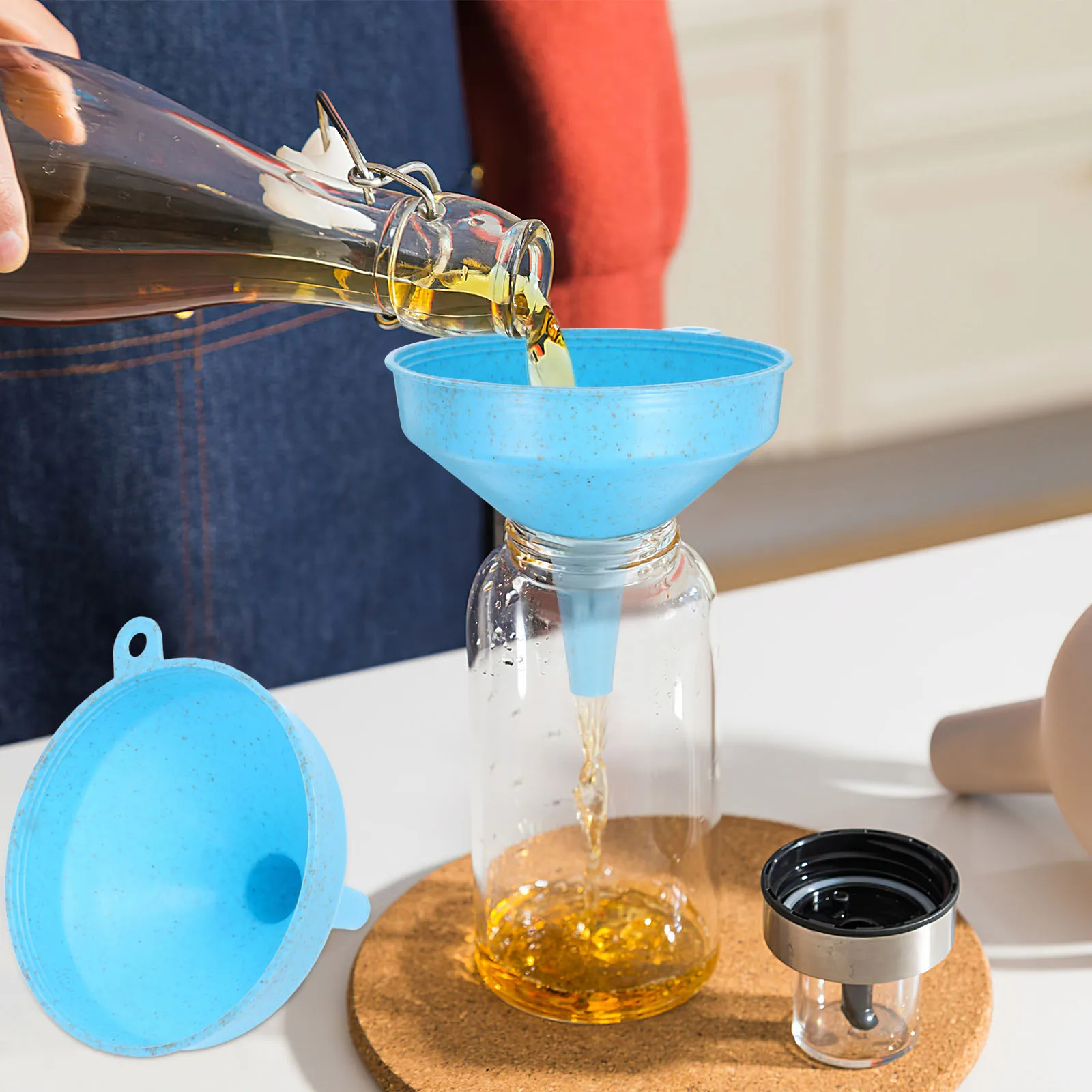 

Handle Funnel Canning Supplies Jar Lifter Automotive Car Bottle for Liquid Transfer Spout Collapsible