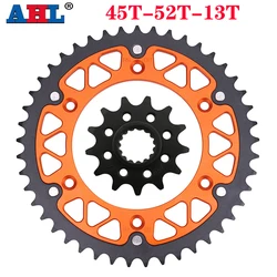 Motorcycle 45T~52T 13T Front & Rear Sprocket For 250 300 450 360 530 125 Six Days 400 525 EXCF 250 350